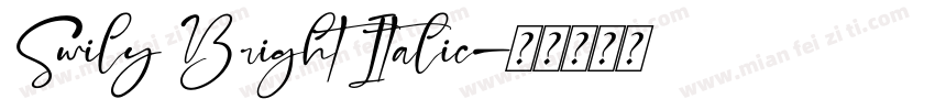Swily Bright Italic字体转换